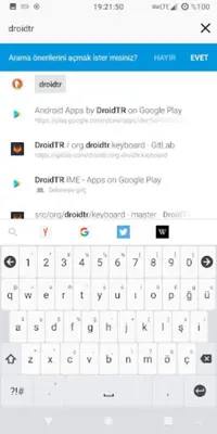 DroidTR IME (En/Ru/Tr/Gr Keybo android App screenshot 3